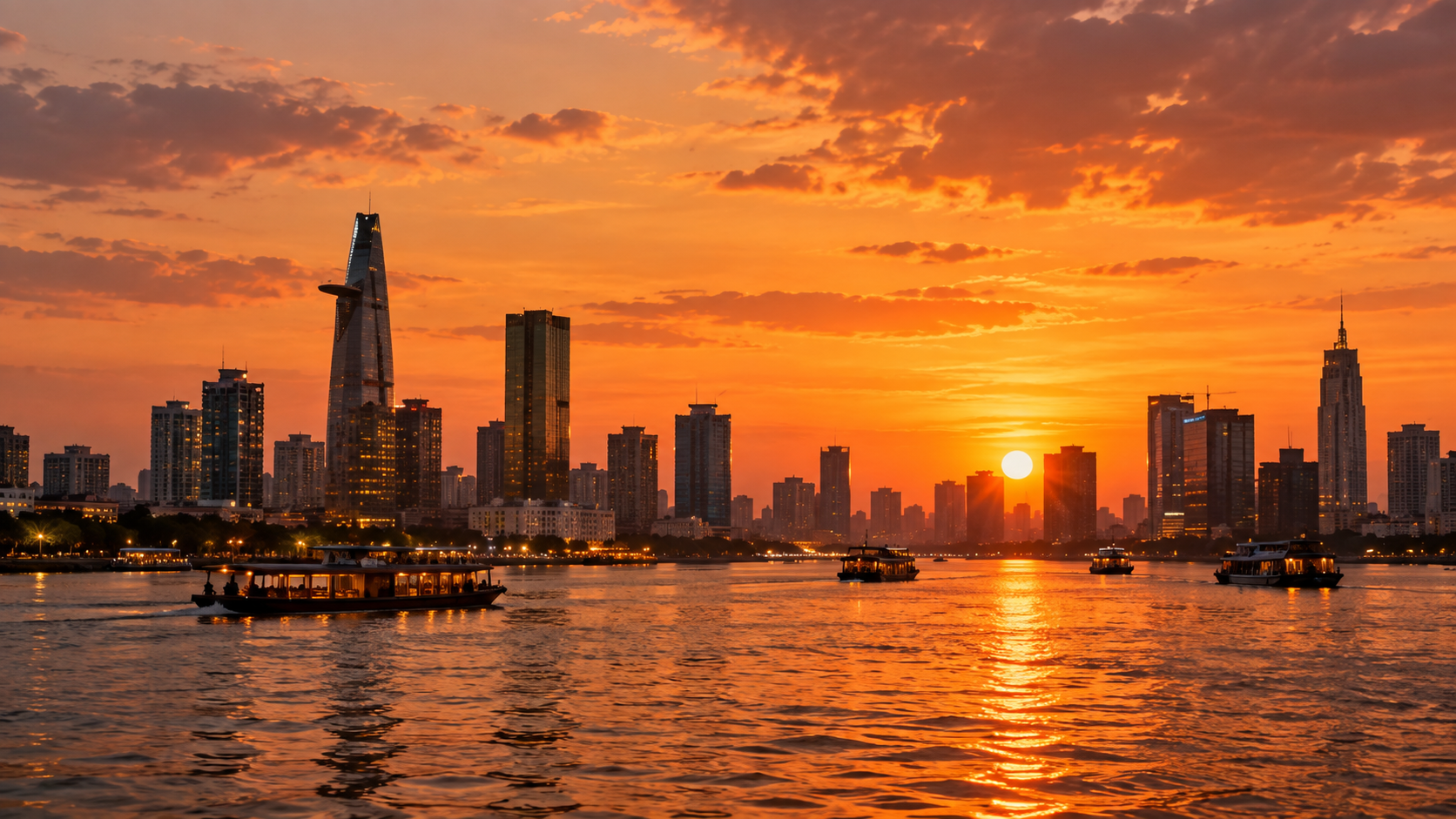 Saigon sunset cruise