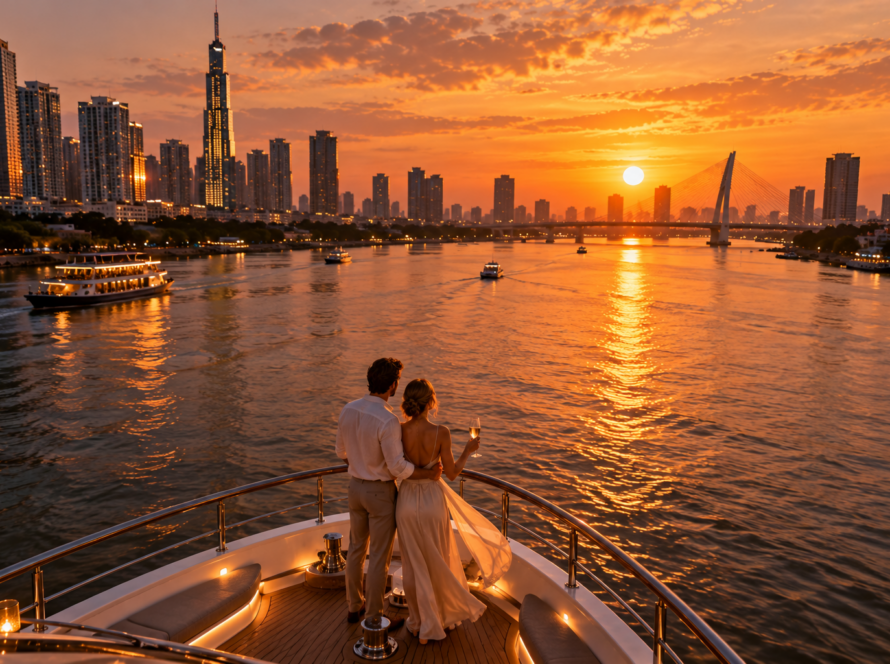 Saigon sunset cruise Saigon River sightseeing